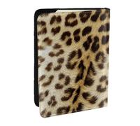 Wykjtwo Animaux à Peau de léopard, Porte-Passeport Portefeuille de Voyage en Cuir PU Étui pour Passeport Couvre-Passeport 6,5 po