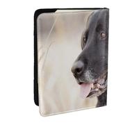 Wykjtwo Animaux Chien Labrador, Porte-Passeport Portefeuille de Voyage en Cuir PU Étui pour Passeport Couvre-Passeport 6,5 po
