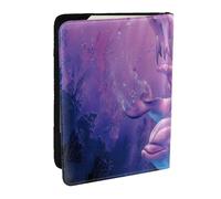 Wykjtwo Animaux Dauphins, Porte-Passeport Portefeuille de Voyage en Cuir PU Étui pour Passeport Couvre-Passeport 6,5 po