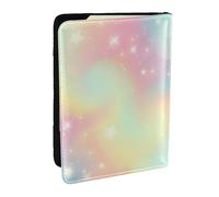 Wykjtwo Arc-en-Ciel, Porte-Passeport Portefeuille de Voyage en Cuir PU Étui pour Passeport Couvre-Passeport 6,5 po