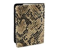 Wykjtwo Art de la Peau de Serpent Animal, Porte-Passeport Portefeuille de Voyage en Cuir PU Étui pour Passeport Couvre-Passeport 6,5 po