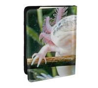 Wykjtwo Axolotl, Porte-Passeport Portefeuille de Voyage en Cuir PU Étui pour Passeport Couvre-Passeport 6,5 po