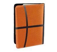 Wykjtwo Ballon de Basket, Porte-Passeport Portefeuille de Voyage en Cuir PU Étui pour Passeport Couvre-Passeport 6,5 po