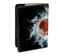 Wykjtwo Basket-Ball Abstrait, Porte-Passeport Portefeuille de Voyage en Cuir PU Étui pour Passeport Couvre-Passeport 6,5 po