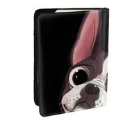 Wykjtwo Boston Terrier Nature, Porte-Passeport Portefeuille de Voyage en Cuir PU Étui pour Passeport Couvre-Passeport 6,5 po
