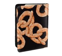 Wykjtwo Bretzel Frais, Porte-Passeport Portefeuille de Voyage en Cuir PU Étui pour Passeport Couvre-Passeport 6,5 po