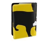 Wykjtwo Bulldog français, Porte-Passeport Portefeuille de Voyage en Cuir PU Étui pour Passeport Couvre-Passeport 6,5 po