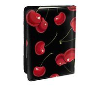 Wykjtwo Cerise, Porte-Passeport Portefeuille de Voyage en Cuir PU Étui pour Passeport Couvre-Passeport 6,5 po