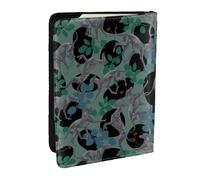 Wykjtwo Chien lévrier, Porte-Passeport Portefeuille de Voyage en Cuir PU Étui pour Passeport Couvre-Passeport 6,5 po