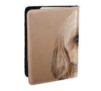 Wykjtwo Chien Shitzu Mignon, Porte-Passeport Portefeuille de Voyage en Cuir PU Étui pour Passeport Couvre-Passeport 6,5 po