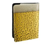Wykjtwo Conception de bière glacée, Porte-Passeport Portefeuille de Voyage en Cuir PU Étui pour Passeport Couvre-Passeport 6,5 po