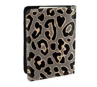 Wykjtwo Conception De Modèle sans Couture Léopard en Or De Luxe, Porte-Passeport Portefeuille de Voyage en Cuir PU Étui pour Passeport Couvre-Passeport 6,5 po