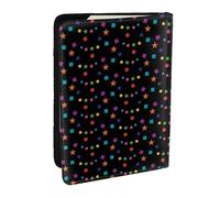 Wykjtwo Confettis et étoiles, Porte-Passeport Portefeuille de Voyage en Cuir PU Étui pour Passeport Couvre-Passeport 6,5 po