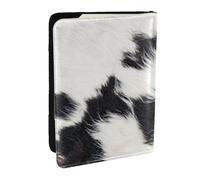 Wykjtwo Cuir de Vache Marron, Porte-Passeport Portefeuille de Voyage en Cuir PU Étui pour Passeport Couvre-Passeport 6,5 po