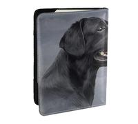 Wykjtwo Dessin Chien Labrador, Porte-Passeport Portefeuille de Voyage en Cuir PU Étui pour Passeport Couvre-Passeport 6,5 po