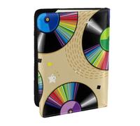Wykjtwo Disques vinyles, Porte-Passeport Portefeuille de Voyage en Cuir PU Étui pour Passeport Couvre-Passeport 6,5 po