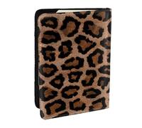 Wykjtwo Fond De Léopard De Guépard Cool, Porte-Passeport Portefeuille de Voyage en Cuir PU Étui pour Passeport Couvre-Passeport 6,5 po