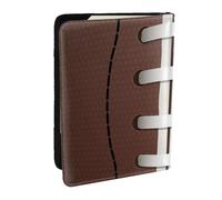 Wykjtwo Football américain, Porte-Passeport Portefeuille de Voyage en Cuir PU Étui pour Passeport Couvre-Passeport 6,5 po
