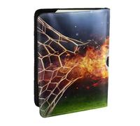 Wykjtwo Football imprimé, Porte-Passeport Portefeuille de Voyage en Cuir PU Étui pour Passeport Couvre-Passeport 6,5 po