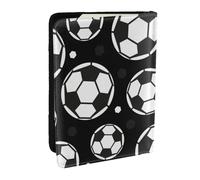 Wykjtwo Football, Porte-Passeport Portefeuille de Voyage en Cuir PU Étui pour Passeport Couvre-Passeport 6,5 po