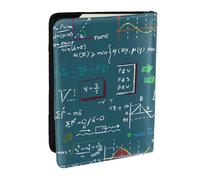 Wykjtwo Formule mathématique imprimée, Porte-Passeport Portefeuille de Voyage en Cuir PU Étui pour Passeport Couvre-Passeport 6,5 po