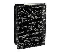 Wykjtwo Formule mathématique, Porte-Passeport Portefeuille de Voyage en Cuir PU Étui pour Passeport Couvre-Passeport 6,5 po