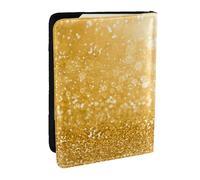 Wykjtwo Images de Paillettes, Porte-Passeport Portefeuille de Voyage en Cuir PU Étui pour Passeport Couvre-Passeport 6,5 po