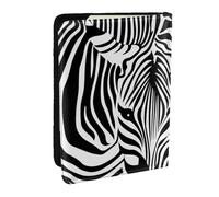 Wykjtwo Impression Abstraite de zèbre Animal, Porte-Passeport Portefeuille de Voyage en Cuir PU Étui pour Passeport Couvre-Passeport 6,5 po