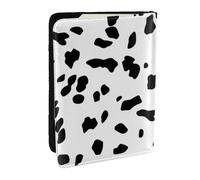 Wykjtwo Impression Dalmatien, Porte-Passeport Portefeuille de Voyage en Cuir PU Étui pour Passeport Couvre-Passeport 6,5 po