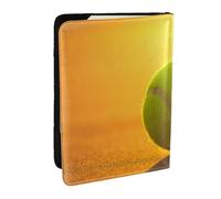Wykjtwo Impression de Balle de Tennis, Porte-Passeport Portefeuille de Voyage en Cuir PU Étui pour Passeport Couvre-Passeport 6,5 po