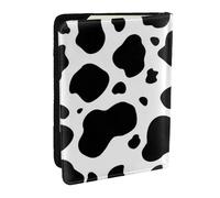 Wykjtwo Impression de Vache à Lait en Peau de Vache, Porte-Passeport Portefeuille de Voyage en Cuir PU Étui pour Passeport Couvre-Passeport 6,5 po