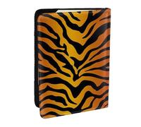 Wykjtwo Impressions de Tigre, Porte-Passeport Portefeuille de Voyage en Cuir PU Étui pour Passeport Couvre-Passeport 6,5 po