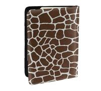 Wykjtwo Imprimé Animal Girafe, Porte-Passeport Portefeuille de Voyage en Cuir PU Étui pour Passeport Couvre-Passeport 6,5 po