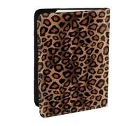 Wykjtwo Imprimé Animal léopard Marron, Porte-Passeport Portefeuille de Voyage en Cuir PU Étui pour Passeport Couvre-Passeport 6,5 po
