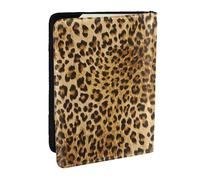 Wykjtwo Imprimé Animal léopard, Porte-Passeport Portefeuille de Voyage en Cuir PU Étui pour Passeport Couvre-Passeport 6,5 po