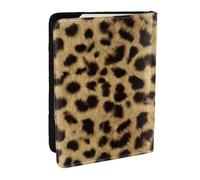 Wykjtwo Imprimé Animal léopard, Porte-Passeport Portefeuille de Voyage en Cuir PU Étui pour Passeport Couvre-Passeport 6,5 po