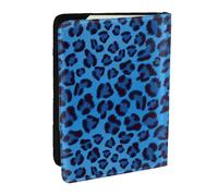 Wykjtwo Imprimé Animal Peau De Léopard, Porte-Passeport Portefeuille de Voyage en Cuir PU Étui pour Passeport Couvre-Passeport 6,5 po