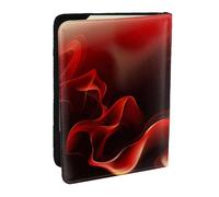 Wykjtwo Imprimé Flamme Rouge, Porte-Passeport Portefeuille de Voyage en Cuir PU Étui pour Passeport Couvre-Passeport 6,5 po