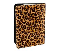 Wykjtwo Imprimé léopard, Porte-Passeport Portefeuille de Voyage en Cuir PU Étui pour Passeport Couvre-Passeport 6,5 po