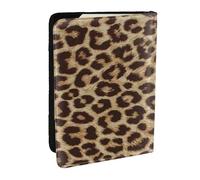 Wykjtwo Imprimé Motif léopard, Porte-Passeport Portefeuille de Voyage en Cuir PU Étui pour Passeport Couvre-Passeport 6,5 po