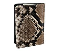 Wykjtwo Imprimé Peau de Serpent, Porte-Passeport Portefeuille de Voyage en Cuir PU Étui pour Passeport Couvre-Passeport 6,5 po
