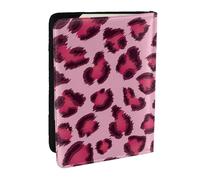 Wykjtwo Imprimé Zèbre Rose, Porte-Passeport Portefeuille de Voyage en Cuir PU Étui pour Passeport Couvre-Passeport 6,5 po