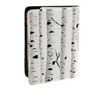 Wykjtwo Imprimer Bouleau, Porte-Passeport Portefeuille de Voyage en Cuir PU Étui pour Passeport Couvre-Passeport 6,5 po