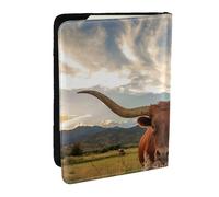 Wykjtwo Imprimer Vache Animal, Porte-Passeport Portefeuille de Voyage en Cuir PU Étui pour Passeport Couvre-Passeport 6,5 po