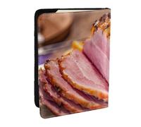 Wykjtwo Jambon, Porte-Passeport Portefeuille de Voyage en Cuir PU Étui pour Passeport Couvre-Passeport 6,5 po