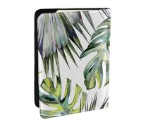Wykjtwo Jardin Tropical, Porte-Passeport Portefeuille de Voyage en Cuir PU Étui pour Passeport Couvre-Passeport 6,5 po
