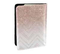 Wykjtwo Joli Motif pailleté, Porte-Passeport Portefeuille de Voyage en Cuir PU Étui pour Passeport Couvre-Passeport 6,5 po
