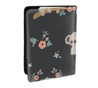 Wykjtwo Koala Animal Mignon en 3D, Porte-Passeport Portefeuille de Voyage en Cuir PU Étui pour Passeport Couvre-Passeport 6,5 po