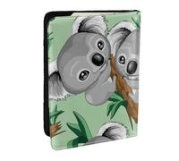 Wykjtwo Koala Mignon, Porte-Passeport Portefeuille de Voyage en Cuir PU Étui pour Passeport Couvre-Passeport 6,5 po