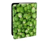 Wykjtwo Légumes Verts, Porte-Passeport Portefeuille de Voyage en Cuir PU Étui pour Passeport Couvre-Passeport 6,5 po